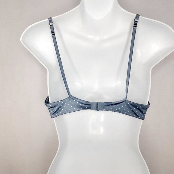 American Eagle Outfitters Blue Push Up Polka Dot Bra - Picture 3 of 4
